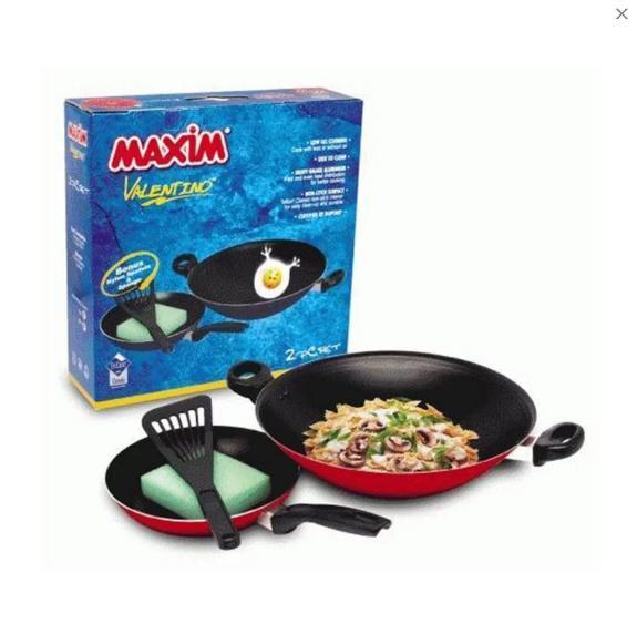 Maxim Valentino Set (Wajan+Teflon)